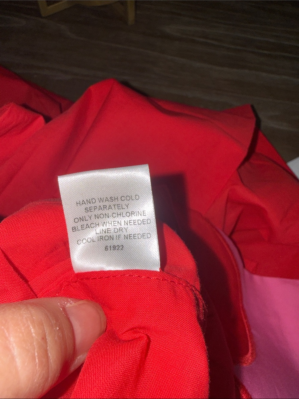 Sugarlips Elliana color block crew neck cotton shift dress  pink and red NWT - Picture 8 of 9